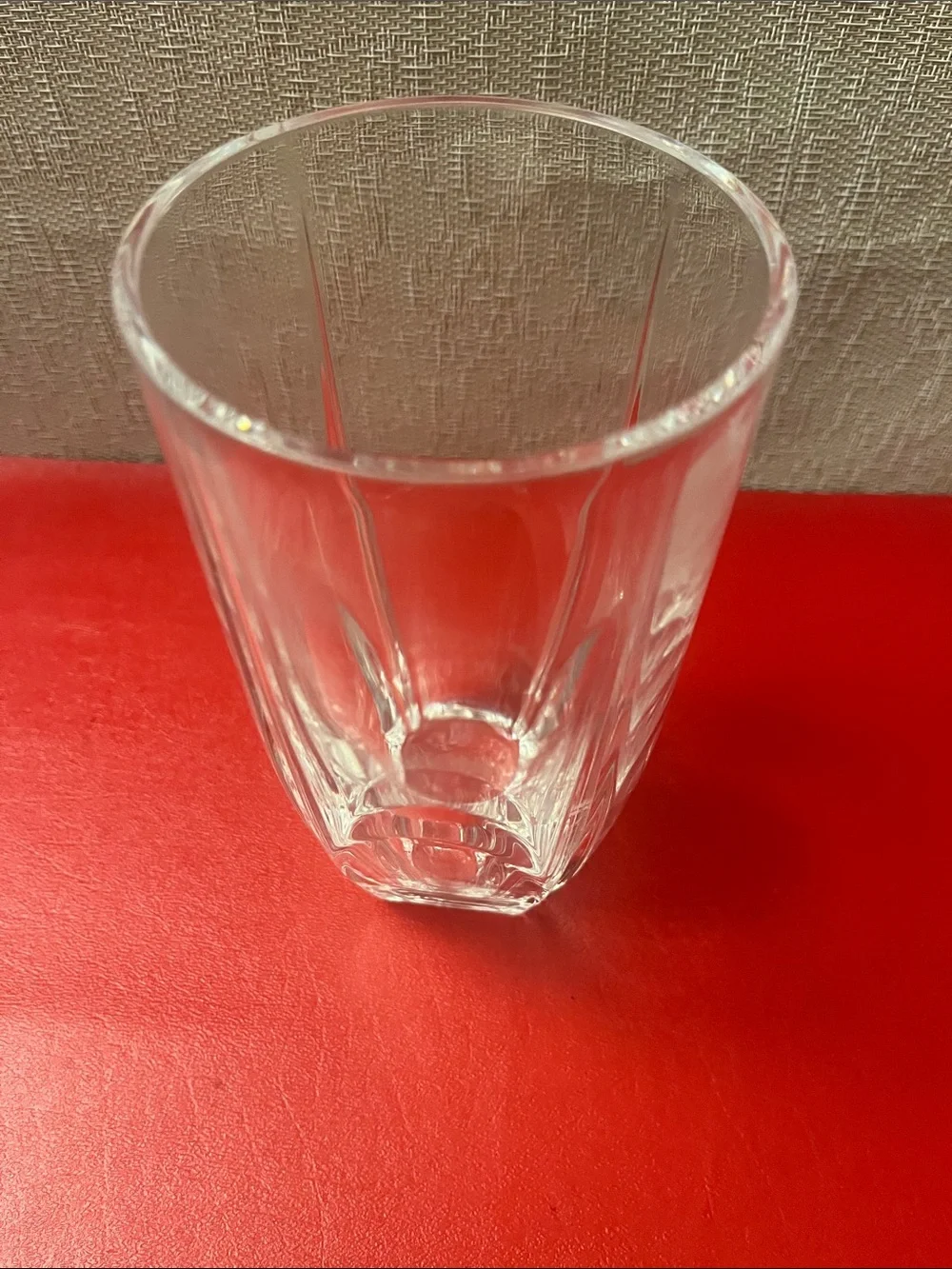 Shannon Crystal Vase  6 3/4 H  3 1/2 D